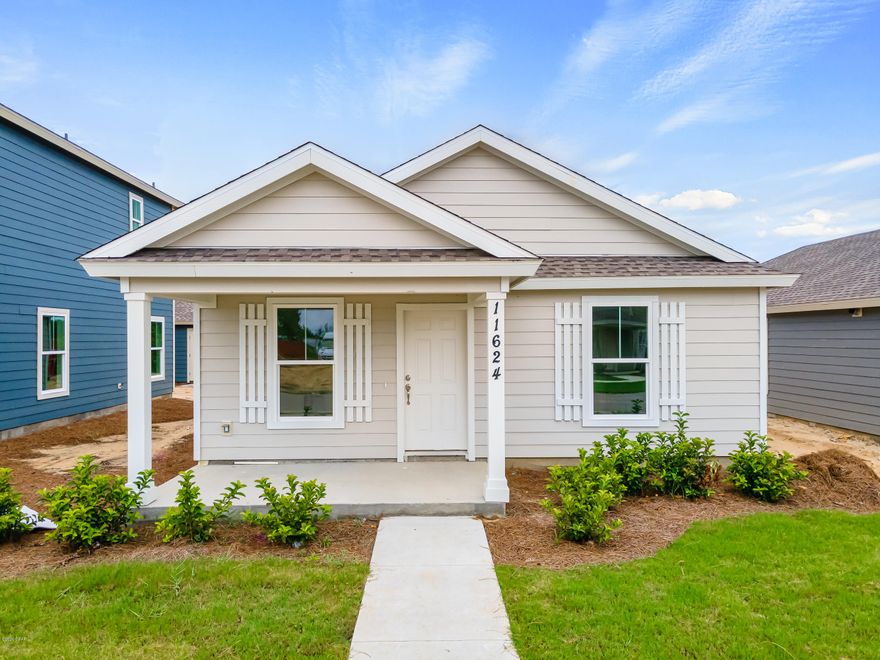 This quick-close home by Samuel Taylor Homes includes granite kitchen and baths, vinyl plank flooring, stainless steel appliances, foam attic insulation, impact windows, covered front porch and front lawns maintained by the HOA! Super energy efficient & low insurance rates! Enjoy the waterfront lifestyle and sense of community in Sunrise at East Bay! Easy boating with the Marina just a stone's throw away! By far the best new home value in Bay County!