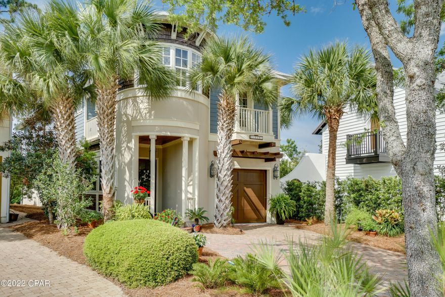 Check out this ONE OF A KIND, Victorian inspired home, designed by Michael Hunnicutt, in the highly desirable, Martinique Subdivision. Martinique is a gated community located within walking distance to Lighthouse Marina, Capt Andersons Marina, and several other favorite local restaurants. This area is conveniently located just off Thomas Drive making access to shopping and daily living very easy. The Martinique Subdivision features a community pool, beautiful walking trails, a basketball court, and playground, making it a great neighborhood for active families. This beautiful 4 bedroom, 3 bath, home is perfect for those that appreciate, style, entertaining guests and low maintenance living. The exterior of this home features a completely fenced in back yard with just enough space for your pets and weekend bbqs, a private courtyard that makes for a  great place to take in fresh air and enjoy a book, a large Sunroom, a sprinkler system, brick paved driveway, a high ceiling 1 car garage, and more. The interior of this home will blow you away from the moment you step up to the rotunda entry
in to the Sunroom. The large sunroom makes for a great place to entertain guests no matter the season. Enjoy the cold months watching football by the fireplace, entertaining guests in the spring with all the windows open, or open the windows from the house to cool it off during the hot summer months and bring the outside in. The interior of the home features a great open floor plan, with a separate dining area with built in shelves and cabinet, a large pantry with custom shelving, speakers throughout the house and sunroom for those days you just want to turn the tv off and listen to music, a first floor bedroom for guests with a full bath, right next to it, and more. The kitchen comes complete with stainless steel appliances, a natural gas cooktop with pot filler, under cabinet lighting, and more. As you walk up the stairs you will notice the mezzanine style balcony, and rotunda area at the top of the stairs that makes for a perfect home office area. Upstairs you will find the laundry room so no running up and down the stairs, 2 large additional bedrooms with a full Jack and Jill bath, complete with double sinks, and a door separating the sinks from the toilet and beautifully tiled shower/tub combo. The entry to the master suite will make you feel like a king or queen as you enter the master quarter. To the right is a full bath complete with two separate vanities, a whirlpool, garden tub, and tiled, walk in shower with an access to your very own deck. The master bedroom is large, features tons of windows, a beautiful Juliet balcony, as well as the 10.7x10.7 rotunda style sitting area. The master deck can be accessed from the sitting area, the bedroom, or the master bath. For more information please contact your Realtor Today and come see all this home has to offer.