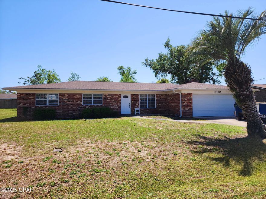 Rare diamond in the rough!  This wonderful home features a beautiful updated kitchen with solid cherry wood cabinets and Corian counter tops.  Lots of cabinet storage including a wall of cabinets surrounding the side by side refrigerator.  The kitchen is open to a dining room with fireplace which could function as a family room.   There is a formal living room with an attached bonus room which could be used as an office, exercise or hobby room.   New laminate flooring through the dining, kitchen and living room along with new carpet installed in the additional bedrooms after Hurricane Michael.  Located on large lot in a quiet established neighborhood near Tyndall Air Force Base.  Call your favorite Realtor for a private tour today!  (All important details like square footage should be verified with the appropriate specialist.)