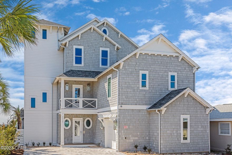 Brand New Exclusive Luxury Beach House with tons of amenities.  This luxury Custom Built Gulf Front Cedar home was built for a developer as his private home and is one of a kind with everything from Gas Lanterns on the Foyer Entry to travertine tile on pool deck, custom pool with Swim up Bar and built in hot tub. The Great Room living area has a Wine Cooler & over 100 bottles of wine as well as a fireplace & Custom Bar with multiple light countertops, The Kitchen has two dish washers and two sinks with Wolf Appliances.  Custom cabinets in kitchen are second to none.  This 7-bedroom, 8 full bath and 4 1/2 baths also have a full gym on the fourth floor and as well a outdoor bath and shower with walkover to the beach.