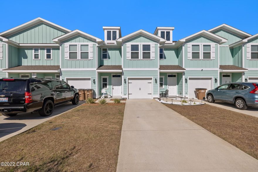 'CURRENTLY UNDER CONTRACT, SELLER ACCEPTING BACKUP OFFERS' Leave the snow and state taxes behind! Make this your perfect primary residence, 2nd home or vacation rental close to everything in Panama City Beach. Just minutes to the beaches, 10 minutes to Pier Park all while being surrounded by great dining and live music options. This gorgeous 3 bed 2.5 bath townhome features open concept living downstairs with high ceilings, profile cabinets, beautiful granite countertops and barn wood vinyl plank flooring throughout. This beautiful space is already equipped with a fenced in back yard for your privacy and pets delight. The Hathaway community offers a pool with gazebo area as well sidewalks and beautifully landscaped open areas. Short term rentals are allowed! Please note tenancy in place through 8/15/22 must be honored.