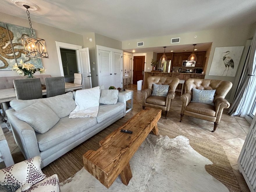 Enjoy the magnificent views from this top floor corner unit at Observation North at The Village of Baytowne Wharf.  This fully furnished unit boasts a charming coast feel with an oversized corner balcony for entertaining or just as a sanctuary to enjoy your morning coffee

This 2 bedroom/2 bath includes all utilities, basic cable and internet.