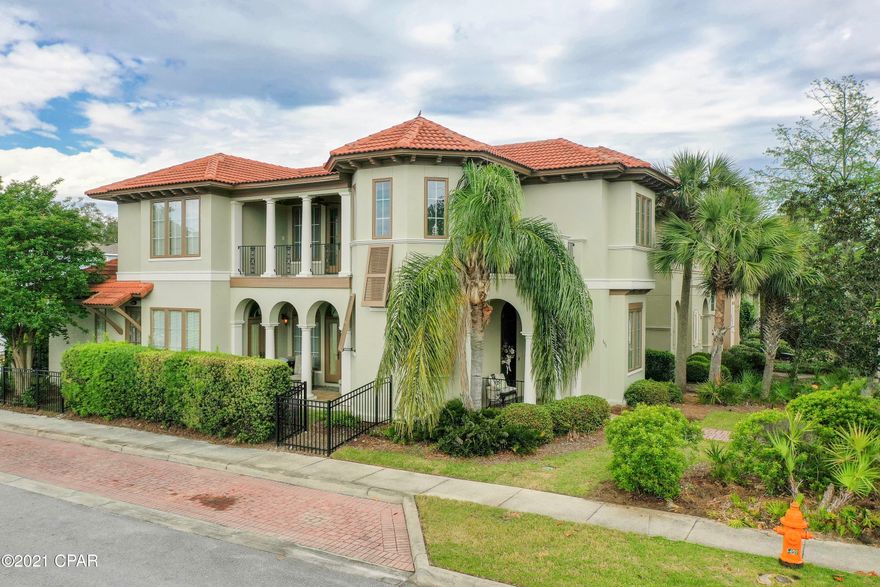 Welcome to Magnolia Bay Club Community, and this exquisite, custom built 4bd/4 ba Mediterranean beauty. This was the model home with alot of upgrades. The interior of this beach home boasts an open layout with gas fireplace, granite counter tops, stainless steel appliances, spiral staircase, 10'' crown molding, high ceilings, wood flooring, a master suite with his/hers granite vanity and a large walk-in closet with lots of built-in storage space. 

 The exterior of this unique home features multiple balconies and patios for relaxing or entertaining, lush landscaping, tile roof, a two car garage all located on a corner lot.  Home also has hurricane impact doors, windows and storm shutters.

Home sold furnished with the right offer. 



All sizes are approximate and should be verifie