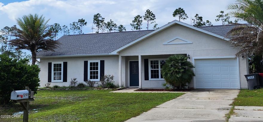 3 bedroom 2 bath with garage on 1/2 acre.  Enjoy the serenity of the home &  location of this home in East Bay area on city water & sewer.  13 miles to Tyndall Airforce Base, 9.8 miles to Walmart Supercenter and just around the corner is Cook Bayou Marina to launch your boat and enjoy the beautiful waters of East Bay.  Home is pet friendly with deposit.  Spacious bedrooms, and very large master bath with walk in closet.