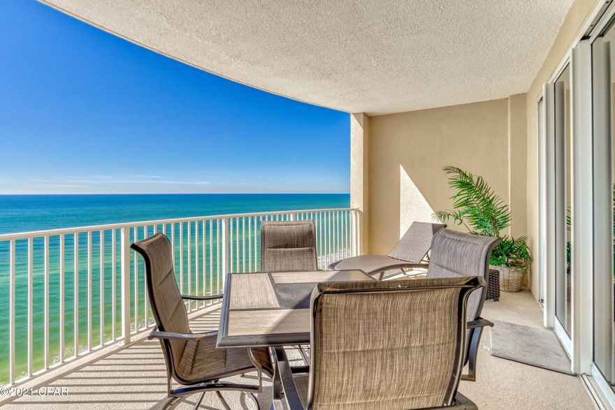 Emerald Isle 2205 is one of the hottest properties on the market right now. This condo comes with a DEEDED COVERED PARKING SPOT (valued at $25,000) right next to the elevator. Emerald Isle is known for their huge balconies and LOW HOA dues. Emerald Isle 2205 features a beach front master bedroom with direct access to the large balcony, vinyl plank flooring, a new HVAC (2019), a new washer and dryer (2017), granite countertops and a million dollar view! Emerald Isle is located on the highly sought after west end of Panama City Beach. It is located close to the airport, Pier Park, shopping and restaurants. Emerald Isle is a very nice low density resort with two swimming pools, a hot tub, a steam room, sauna, fitness center, gulf front community room, grills and more! This is a great opportunity that you will not want to miss out on!