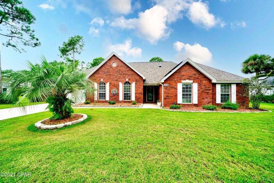 This beautiful brick home is located in the much sought after Colony Club community, and has it all.  The seller has added natural gas for the stove, tankless water heater, and the fireplace.  The kitchen has granite countertops and all stainless appliances. There is both a dining room and pool front breakfast area.  The large master bedroom has an offset sitting room/library that we all wish we had, as well as a large walk-in closet. The master bath boasts both a Jacuzzi tub and separate shower.  Outside, the back yard is nicely landscaped and completely privacy fenced. The inground pool has a soothing waterfall, and a new screened enclosure.  Don't wait to see this beautiful home.  All meas. approx.