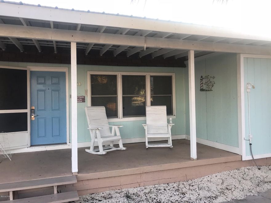 SELLER ACCEPTING BACKUP OFFERS Wow check out this Really Cute beach house Move in Ready, owners just renovated the kitchen and put in a new A/C system. Age is 1968 but don't let that fool you it has been updated to the effective year of 1998. Just a couple of blocks from the World's Most Beautiful Beaches. This fully furnished unit has everything you need to start loving life just a short stroll to the Gulf of Mexico. Split Bedroom floor plan with 2 full baths makes this a very rentable livable set up, perfect for a vacation rental as well. There are 2 bedrooms and 2 baths but currently have a set of bunk beds in the den area and a daybed in the office. Currently in the rental program and will sleep up to 7 comfortably. Just 3 blocks off the Gulf and 2 blocks off the Lagoon. PLENTY OF ROOM IN THIS BIG BACK YARD FOR A POOL! Nice shaded covered porch across the front of the home with lots of parking for your guests. Don't miss out on this one, call today.