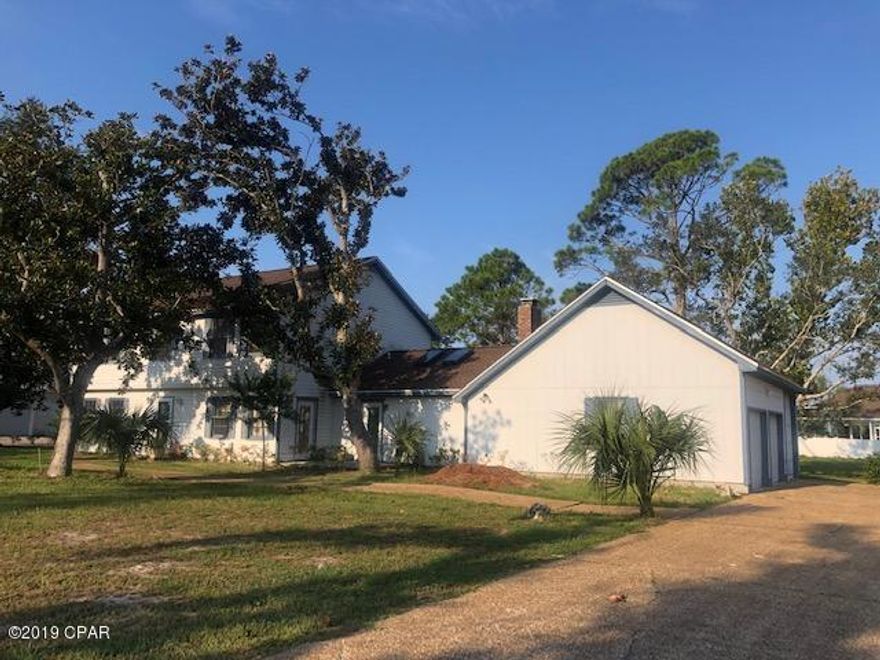 The home is located on a 3/4 of an are lot. The home has a new roof and other upgrades were in the process. Two stone fireplaces lots of living space for a growing family. Close to Bay Point and in a very established neighborhood. The home is being sold as is.