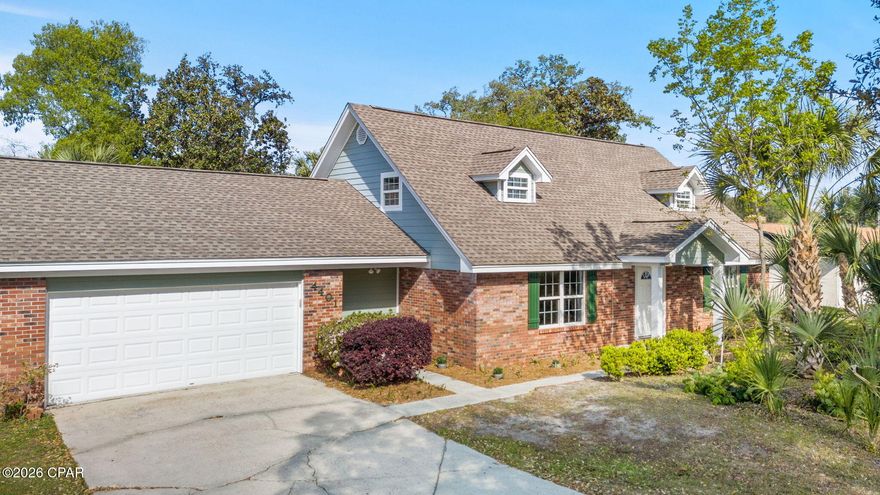 Located in the heart of a well-established Lynn Haven neighborhood, this charming traditional home at 4401 Cindy Lane offers a refreshing alternative to the modern open floor plan. Spanning 3,374 square feet, the layout features intentional, defined spaces and multiple flex rooms that provide privacy and endless options for a home office, gym, or hobby suite. The interior has been freshly painted, highlighting classic architectural details like the beautiful wood-burning fireplace that serves as the home's cozy centerpiece. The true showstopper is the completely enclosed sunroom, which is flooded with natural light and offers a serene, versatile sanctuary for year-round enjoyment. With four spacious bedrooms and two bathrooms, there is plenty of room to grow within this character-filled residence. Beyond the front door, you are perfectly positioned near local shops and dining, with easy access to Hwy 390 for a quick drive to the beach. This home is a rare find for those who appreciate classic charm and the luxury of having a dedicated place for everything. This home is MOVE-IN READY! The home inspection has been done and everything has been repaired. It's been painted, professionally cleaned, and is ready to go!  The homesite is just short of 1/2 acre with fenced backyard and NO HOA or dues!