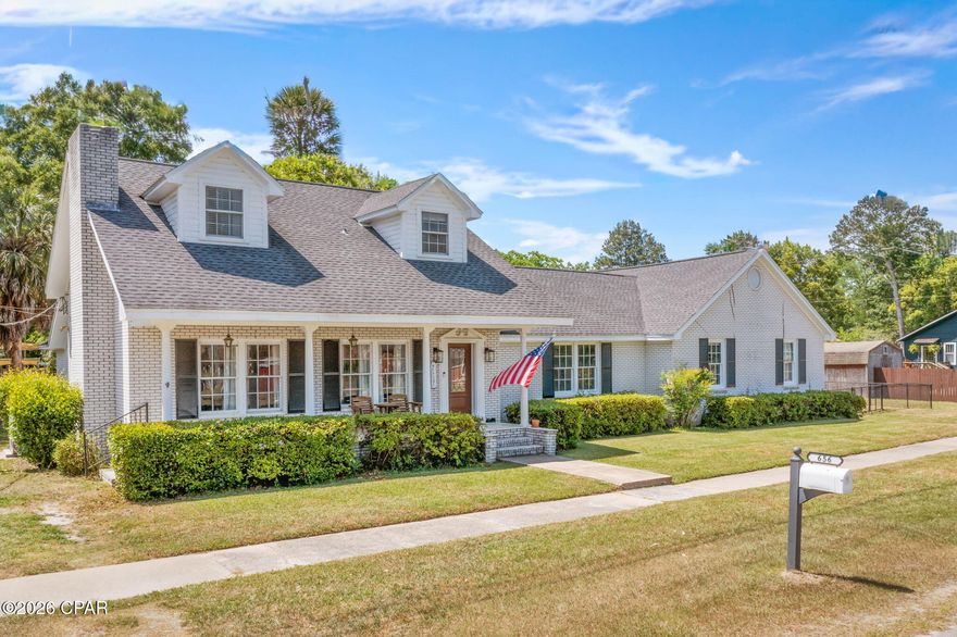 Step into timeless character with thoughtful modern updates in this well-maintained historic home, now ready for its next chapter. Offering over 4,200 sq ft, this 4-bedroom, 3.5 bath residence blends classic charm with recent improvements throughout. Inside, you'll find a formal dining room and a spacious family room with a wood-burning fireplace that flows seamlessly into the breakfast nook and updated kitchen that boast new quartz countertops, updated appliances, and a Wi-Fi capable oven, making it both stylish and functional. Just off the kitchen, a newly added butler's pantry provides additional prep space and storage--perfect for entertaining. Fresh paint and tasteful wallpaper add character and warmth throughout the home.The main level features a generously sized primary suite complete with an ensuite bath and walk-in closet. Upstairs offers two large guest bedrooms, full bath, and plenty of storage space. Additional upgrades include three new A/C units, new hot water heaters, and blown-in insulation for improved efficiency and comfort. An attached apartment with private exterior access is a blank canvas ready for your vision, with plumbing and electrical already in place to easily add a kitchen, along with space for a living area, bedroom, and full bath. Above, a 28x19 bonus room offers even more flexibility for use. The home is located in the heart of Chipley and within walking distance of restaurants, banks, and shops.
