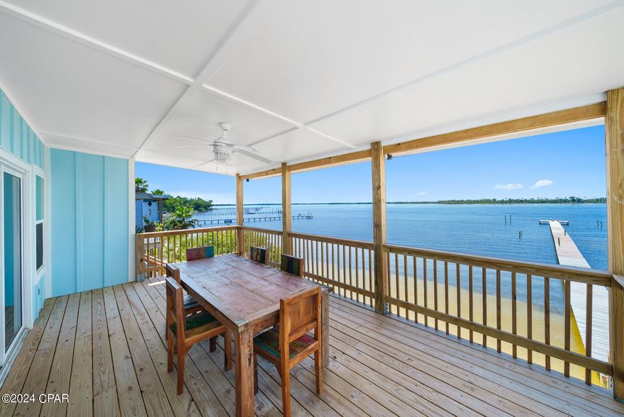 ''Welcome to your waterfront oasis located just minutes from Tyndall AFB and Sacred Heart Hospital. This meticulously maintained 3-story townhouse offers the epitome of coastal living with breathtaking bay views and direct access to the Gulf of Mexico. This home features a flexible layout with potential for two units in one.  Enjoy your own private beach just steps from your door, offering a serene escape from the every hustle and bustle. No HOA or flood insurance required. Don't miss this rare opportunity to own a piece of paradise with unparalleled water views and endless possibilities for rental income or personal enjoyment. Being sold unfurnished. Schedule your showing today!''