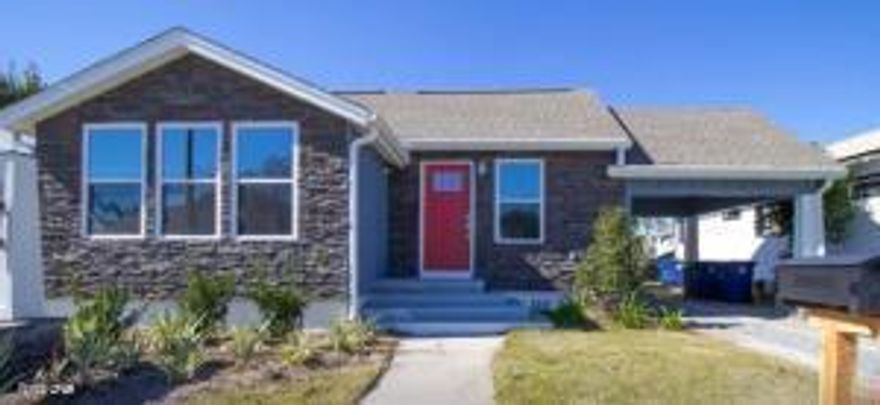 Renovated in 2020. Suitable for legal, accountant, consultant, insurance, medical back office, surveyor, architect, engineer, title co., or even a salon, its current use. No food-beverage or pet / animal related businesses. Covered portico at side entry with gravel pkg lot in back with alley access from 12th St. Post hurricane improvements include electrical, plumbing, lighting, security camera system, remodeled bathroom with tiled shower, tinted windows, LVP and refinished wood flooring. 3 offices, large lobby - conf-receptionist area. New cabinets and quartz tops. Refrigerator and microwave. Washer and dryer hookups. Kitchen is big enough for a copy - work room. Small storage area with W/D hookups. Front, rear and side door entry points. Gross lease @ $2,475 per month with 3% annual increases. 3 yr minimum term.