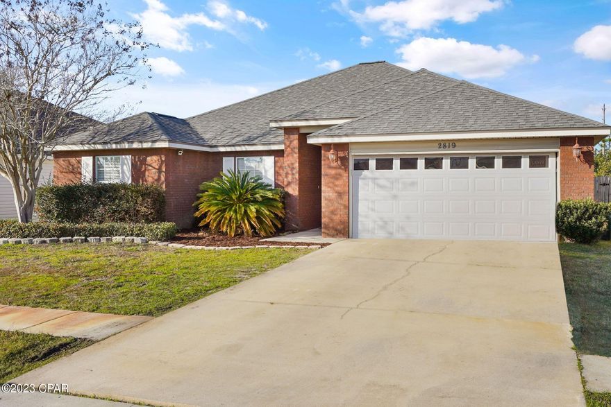 Spacious & Beautiful 4 bedroom 2 bath home located in Cedar's Crossing subdivision.  Just minutes from Tyndall AFB and schools.  This home has an open floor plan with 10' ceilings, crown molding, electric fireplace, & recessed lighting.  Freshly painted living areas and master bedroom, with new laminate wood flooring, also wired for surround sound.  Master bedroom has tray ceiling with crown molding and master bath has garden tub & separate shower, double vanity, & 2 walk in closets.  New roof in 2019.  Nice privacy fenced back yard with covered patio & sprinkler system.

All information is approximate and should be verified if important.