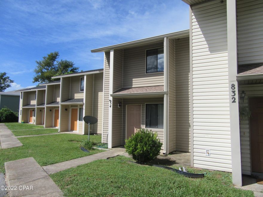 Very attractive 2 bedroom 1.5 bath 2 story townhouse within minutes of Tyndall AFB, shopping, dining, and schools. This town home features a laundry room, breakfast bar, half bath downstairs. All property sizes and ages are approximate, please measure and/or verify if important. School assignments are subject to change, please check with Bay County for most accurate information. Deposit is the same as one month's rent. Pets allowed with owner approval and a $300.00 NON-REFUNDABLE pet fee applies per pet. Breed restrictions apply.