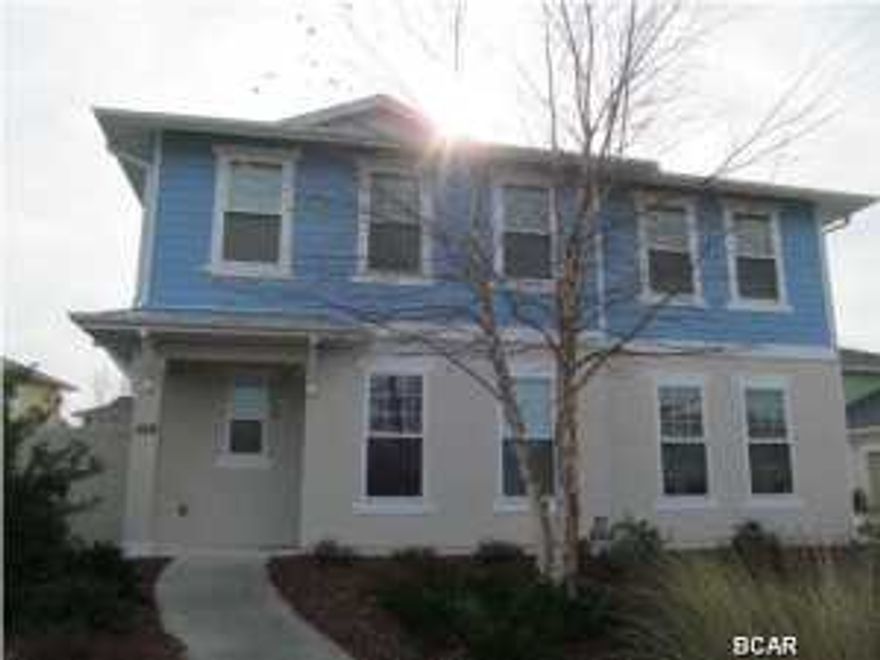 This is a 3 bedroom 2 1/2 bath town home in the Whisper Dunes Community on the West end of Panama City Beach. This home offers the master and 1 laundry area down stairs in the master bath closet with a stack able and one upstairs that will accommodate a full size washer and dryer. This home also has a media room upstairs with the other 2 bedrooms and a 2 car garage. The association takes care of the lawn service even inside the fenced area as long as you do not lock it.