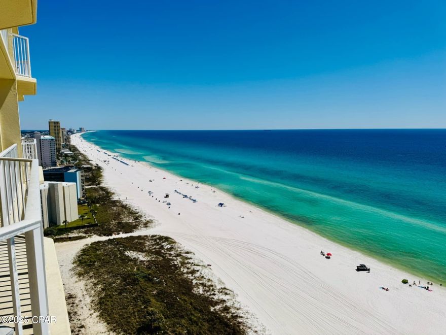 Breathtaking Gulf Views from the 18th Floor - Fully Furnished Beachfront Condo!

Welcome to Boardwalk Beach Resort Unit C-1805, a beautifully appointed 1-bedroom, 1-bath condo with a hallway bunkroom offering comfort, convenience, and unforgettable views. Located at 9450 South Thomas Drive in Panama City Beach, Florida, this 18th floor gem delivers sweeping 180-degree views of the emerald-green Gulf waters, along with a stunning overlook of the resort's pool and recreation area.

Inside, enjoy granite countertops, a bar area perfect for entertaining, and 745 square feet of coastal living space—all fully furnished and move-in or rental ready.

Boardwalk Beach Resort is one of PCB's premier destinations, boasting over 400 feet of private beachfront, a kid-friendly splash zone, pool, two hot tubs, and even a poolside bar and on-site ice cream shop. Additional highlights include five elevators, 24-hour security, a covered parking garage, and a prime location near top attractions like Pineapple Willy's, golf courses, shops, and restaurants.

Whether you're looking for a vacation getaway, investment property, or a permanent beachside home, Unit C-1805 delivers the perfect mix of luxury, location, and​​‌​​​​‌​‌​​​​‌​​‌​​​​‌‌ lifestyle.