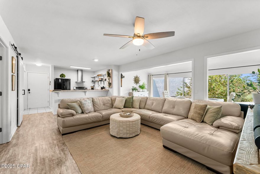 Discover this charming 1-bedroom, 1-bathroom condo nestled in the highly sought-after gated Bay Point community. Overlooking the serene pond on the first hole of the prestigious Nicklaus Golf Course, this condo features an open floor plan filled with natural light, luxury vinyl plank flooring throughout, and a modern kitchen with stainless steel appliances. Residents of Bay Point enjoy an unmatched lifestyle with 24-hour roving security, access to the Nicklaus Golf Course (the only one of its kind in Northwest Florida), Point South Marina with full-service fuel dock and slips up to 120 feet, and five HydroGrid clay tennis courts. A rare opportunity to enjoy resort-style living in a private, gated community!