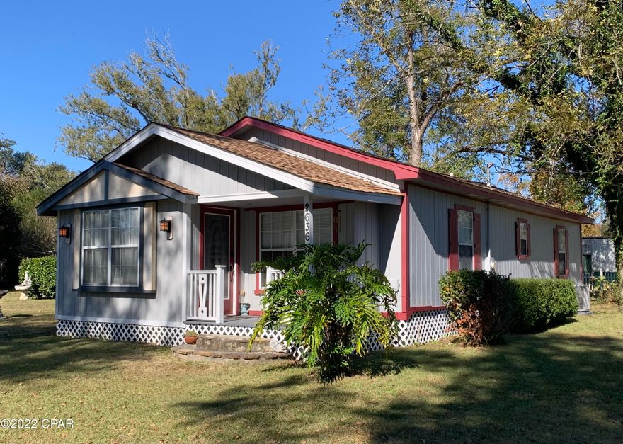 Charming 2 Bedroom 1 Bath in Downtown Cottondale.   Home was completely gutted down to the studs and converted in 1992, with new siding, electric, plumbing and windows.  Home features a new roof in 2021, new HVAC system in Jan of 2022 with a transferable warranty, new floors in most of the rooms, painted inside and out, a sunroom and a newly renovated kitchen.  The house sits on a corner lot and features a new shed and covered patio, a small car shed, a full 30 Amp RV hook-up, a relaxing screened in porch and plenty of yard for anyone who loves to garden.  The house is on public water and septic and has a fire hydrant at the corner of the lot to keep those insurance bills low.  Make an appointment today to see all this home has to offer.