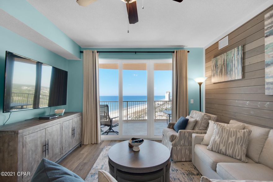 3 Bedroom 3 Bath condo located in the newest Condo development in Panama City Beach. The  views from this unit are absolutely amazing. Adjacent to Pier Park and a quick walk to the City Pier. Luxury interiors w/stainless-steel appliances, quartz counters, 10 ft. ceilings and 10 ft. wide balconies. Amenities include lagoon-style pool, fitness center, restaurant/coffee shop and parking garage. Call today to make an appointment to see this incredible unit at Calypso Tower III. Professional photos coming soon.
