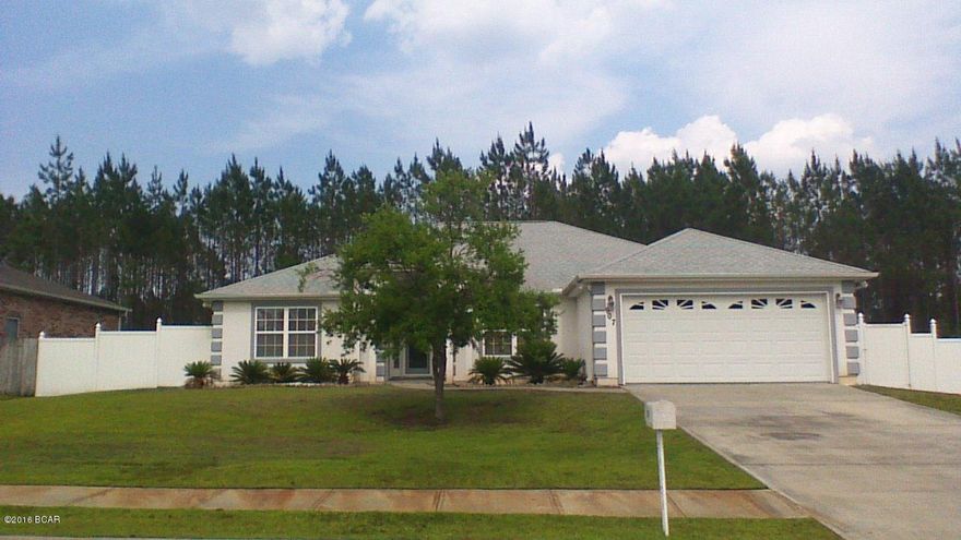 3 bedroom, 2 bath home with office and 2 car  garage.  Home features fireplace, breakfast bar, laundry room, split bedroom floor plan, screened patio, large privacy fenced back yard. Small pets negotiable.