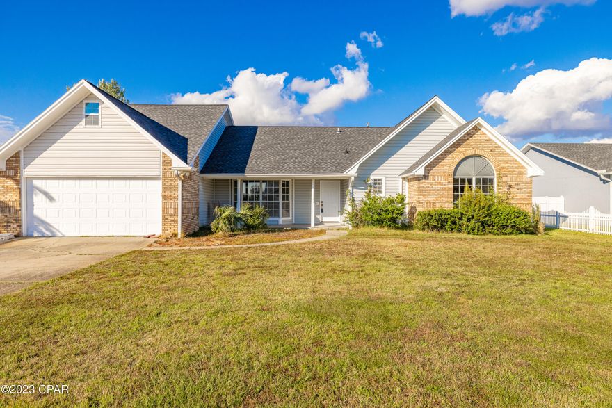 CURRENTLY UNDER CONTRACT, SELLER WILL TAKE BACK UPS.  Such a cute house in a great neighborhood.  Located near the cul de sac, the 4 bedroom 3 bath home is waiting for it's next family.  NEW INTERIOR PAINT and VINYL PLANK FLOORING!  Gas generator of the whole house!!  This home has a formal living room, dining room, den and breakfast area.  Large fenced in back yard with utility shed.  New paint interior and new flooring in living room, bedrooms, and dining area.Large open kitchen and a separate entrance to the 4th bedroom upstairs with a private bath and large bonus room. Updated kitchen with lots of cabinets with microwave,  Fireplace has gas logs.  Cooling and heating, heat pump 2 years old.  Separate well for sprinkler system. Nice bay window in kitchen and formal living room.   Easy to see!