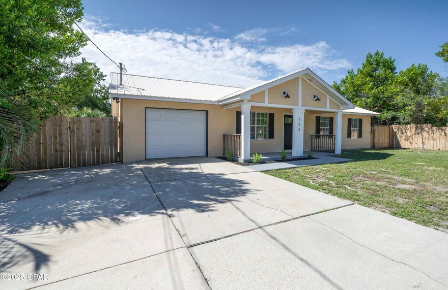 'CURRENTLY UNDER CONTRACT, SELLER WILL CONSIDER BACKUP OFFERS' 
Seller Motived! Beautifully updated 3-bedroom, 2-bath home ideally situated near Pier Park and Northwest Florida Beaches International Airport (ECP). This well-maintained residence features an inviting open floor plan with all new vinyl plank flooring, and abundant natural light throughout. The kitchen offers stylish updates including granite countertops, black stainless refrigerator, new electric range, and ample cabinetry. The primary master suite provides a comfortable retreat with a private bath. Additional highlights include a one-car garage, metal roof, extra parking pad for boats/RVs, covered front porch and expansive covered back deck. Conveniently located close to shopping, dining, and the sugar-white beaches of Panama City Beach. *All information and measurements approximate, verify if important.