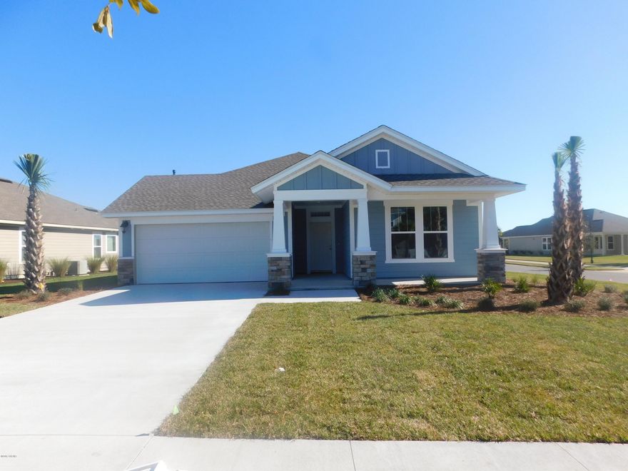 There is a $10,000 Incentive on this Home!! Gorgeous 3 bedroom 2 bath home in Breakfast Point.   The Piedmont sits on a spacious corner lot, and features an excellent layout with nice size secondary bedrooms, open concept main living area, built-in desk, and large extended rear porch.  The Owner's retreat has a 10ft ceiling extended bay window for added space.and a very well thought out Owner's bath includes double sink vanity and large walk-in shower. The dark cabinets contrast nicely with the white countertops and hardwood floors.