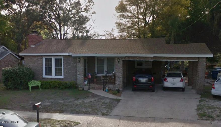 This brick home is situated in the desirable St. Andrews area. Featuring 4 bedrooms, large living room, family room, and three bathrooms, this house has a lot of space. Original hardwood floors, lots of closet space, and a roomy enclosed porch add to the charm. Centrally located in Panama City, this home is close to schools, shopping, and even a playground.