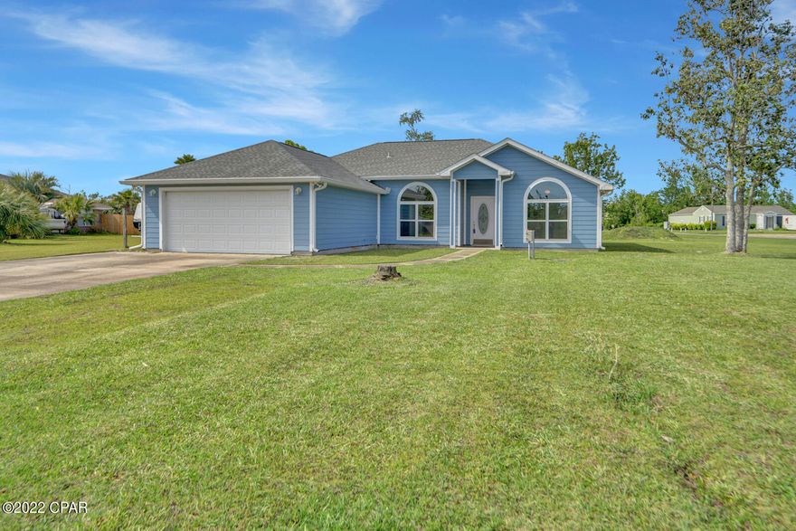 Located in Sandy Creek by Larid Bayou, this charming home is only 14 minutes from Walmart in Callaway! This beautifully REMODELED home sits on a little OVER 1/2 ACRE on a CORNER LOT with space for all your toys! This home features a split floor plan, large laundry room, 2 car garage, open concept living, dining & kitchen with tall ceilings that make it feel even larger. For the owners, they get to enjoy a quiet space on the opposite side of the home away from the 2 bedrooms as well as a walk-in closet, tub and separate shower. Behind the home sits a building already equipped with electrical as well as a single door and roll up garage door ready to be a great workshop or she-shed! Not only is it rare to find a home with land close to town at an amazing price, it will qualify for FHA & VA!