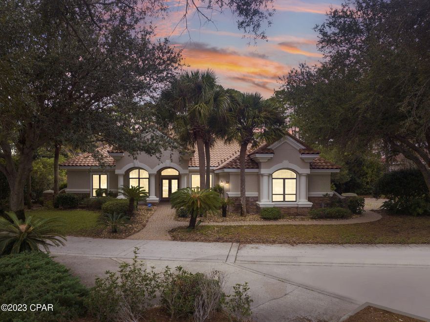 ** Multiple offers - highest and best offer by 4pm on 11/17/2023** Experience the Emerald Coast lifestyle and luxury living in this exquisite 4-bedroom, 4-bathroom home nestled within the prestigious Regatta Bay golf community. Crafted by the renowned Arthur Rutenburg, every detail of this model home exudes opulence. Step into a world of elegance with a new Mediterranean-style tile roof installed in 2020, a fresh pool screen enclosure installed in 2019, and newly installed stonework on the exterior. Two new HVAC systems were installed in 2021 to ensure comfort year-round. Spanning 3,753 sqft, this home offers two living spaces, an office, a formal dining room, and a bonus room. Backing up to a tranquil wooded preserve, this residence is your private sanctuary. The master bedroom opens to the pool patio and features a spa-like bathroom with a walk-in shower, jacuzzi tub, and a his and her vanities. Outdoors, is perfect for entertinaing with an outdoor kitchen, a heated poo, and hot tub. Modern conveniences include an ADT security system, coffered ceilings, a 3-car garage, motorized storm shutters and a gas fireplace. The spacious kitchen is a chef's dream with a large walk-in pantry, breakfast bar and a large island.. Regatta Bay offers 24-hour security, an award-winning golf course, a restaurant, community pool, pickle-ball, tennis, and a playground. Plus, it's conveniently located near shopping, world-class dining, and the most beautiful beaches. Elevate your lifestyle in this remarkable home.