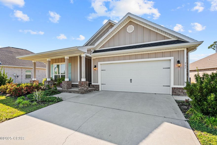 MOTIVATED SELLERS!! Welcome to your dream home in Fanning Bayou! This 4 Bedroom/2 Bath house sits on over a quarter of an acre lot with partial bay views, untouched conservation area out front, and a huge pond with the most gorgeous sunsets behind it! This home offers a variety of features to fall in love with. Step inside to the extended foyer with two guest bedrooms and a spacious full bath to your left. Down the hall, you'll find the laundry tucked away next to an additional bedroom separate from the rest! The open kitchen, living, and dining space is perfect for entertainment and accessibility. The primary suite is spacious with a conjoining bathrooms offering separate walk-in closets, a double vanity, and a large walk-in shower. Out back, you'll love the large screened in porch and the huge fenced backyard with a beautiful view of the large pond where you can enjoy the peace and tranquility of living on the bayou! Fanning Bayou also offers an amazing luxury style community pool and spa, pavilion with grills for cook-outs, and a cute playground! Located only 22 miles from Tyndall AFB, 25 minutes to Pier Park and 5 miles Lynn Haven.