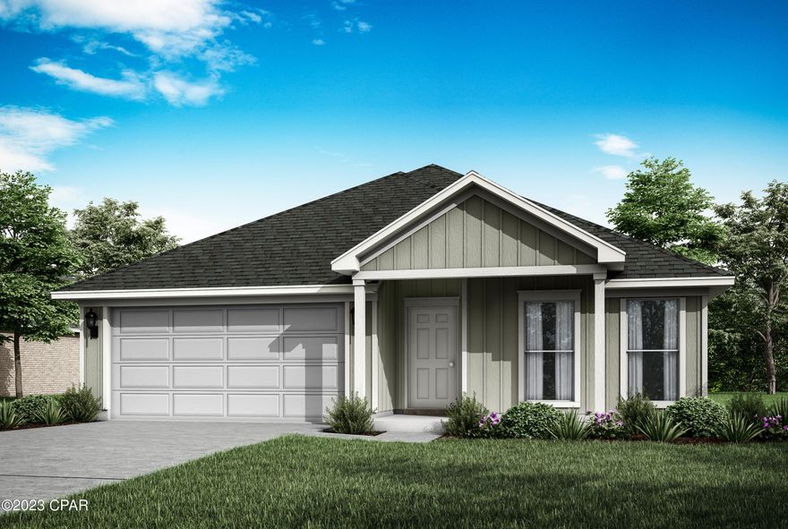 3 Bedrooms, 2 Baths, this Denali floor-plan home is a must-see, with a stunning interior featuring 10' high ceilings in the main living areas and a 9' tray ceiling in the owner's suite. Luxury Vinyl Plank floors, granite countertops, and so much more are found throughout the home. The exterior boasts Hardie Board siding on all four sides of the home, tankless gas water heater and a landscaped, large corner yard with an included sprinkler system.