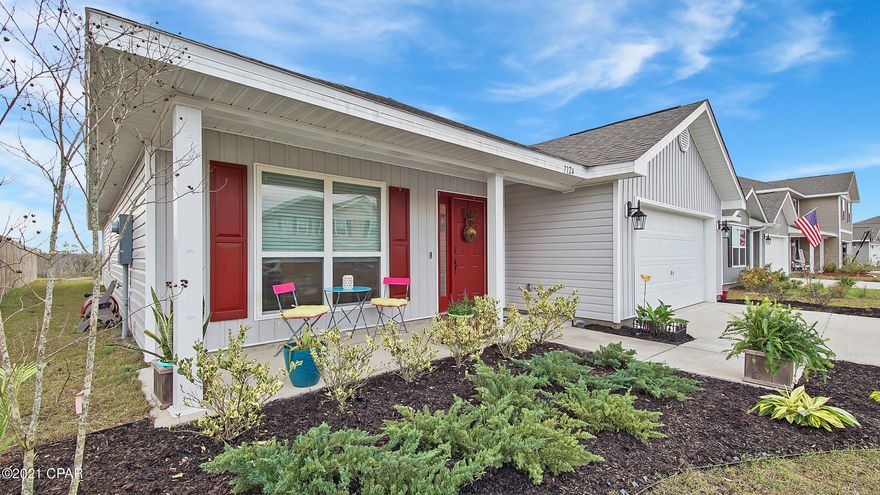 Spacious home close only 20-25 min to Tyndall, shopping. Great neighborhood with multiple ponds to fish from. This 3 bedroom 2 bath home also features a formal dining room that can be used as a dining room, office, workout room or let your imaginations run. This floorplan did not originally come with a kitchen island so the seller had one installed and it makes the kitchen POP!  Property is in a flood zone X and is a 2019 build so no worries about post hurricane issues.