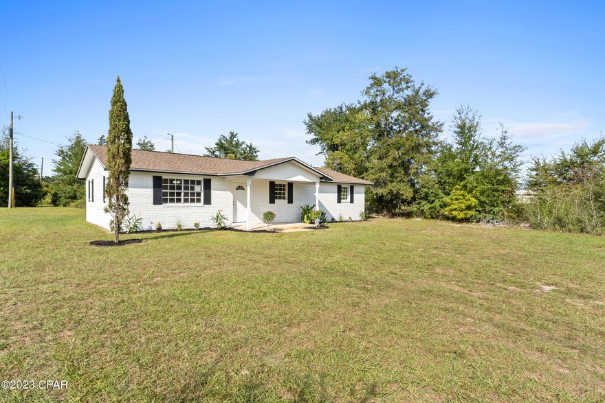 Nestled within a classic brick facade, this inviting ranch-style residence has undergone a comprehensive modernization. Step inside to discover luxury vinyl plank flooring throughout the home. A newer roof installed in 2019 ensures peace of mind, while the heart of the home features a kitchen adorned with pristine white shaker cabinetry, gleaming granite countertops, and an artfully crafted decorative backsplash. Stainless steel appliances all add a contemporary flair to the culinary space.
All three bathrooms have been lavishly renovated, featuring new cabinets, countertops, sinks, tubs, showers, and toilets, accompanied by a complete overhaul of fixtures throughout the entirety of the home. A fresh coat of paint, both inside and out, in neutral tones, provides a serene backdrop for any decor style. Additionally, a bonus room offers versatile space to accommodate various lifestyle needs.
Expansive and airy, the living, dining, and kitchen areas seamlessly blend together, creating an ideal environment for both relaxation and entertaining. Whether enjoying quiet evenings indoors or hosting gatherings with loved ones, this home offers both comfort and style in equal measure