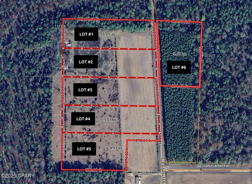 Discover the perfect blend of privacy, space, and rural charm with these newly available 5-acre parcels in beautiful Baker, FL. This offering includes six individual lots, each approximately five acres. Lots 1-5 feature open, cleared pastureland, ideal for building a home, establishing a small farm, or bringing horses. Lot 6 offers established planted pines, providing additional privacy and investment potential.



These parcels offer gentle topography, excellent drainage, and a peaceful country setting while still being convenient to local amenities. Baker is known for its tight-knit community, good schools, and easy access to Crestview, Hwy 90, I-10, and Eglin AFB.



With no HOA, plenty of room for a workshop, barn, or garden, and the freedom to create your ideal homestead, these properties are well-suited for buyers seeking space and flexibility. Whether you're dreaming of a country estate, recreational retreat, or investment opportunity, these lots deliver tremendous potential.



Power is available nearby, and zoning supports residential use.

Multiple lots available—purchase one or combine for a larger parcel.



Come experience the quiet lifestyle Baker is known for and make one of these beautiful tracts your own.