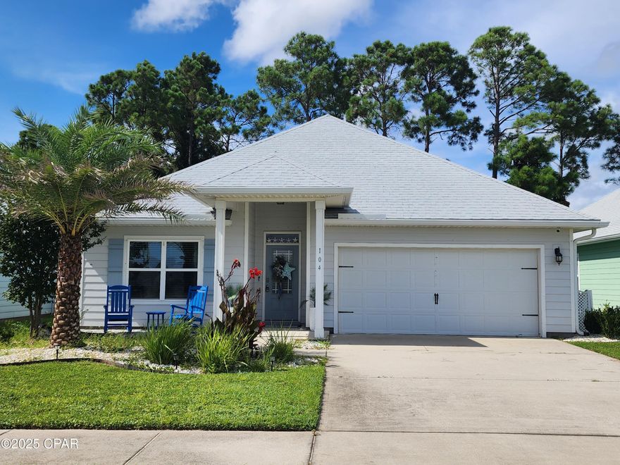 Moonraker - Conveniently located to the beach this 4 bedroom, 2 bath home features split bedroom floor plan with open living and dining room. Kitchen offers stainless steel appliances and kitchen island. Large master bedroom with trey ceiling opens to master bath which includes double vanity, garden tub, stand along shower and walk in closet.  'Smart Home' features available. Moonraker community offers community pool and barbeque area. Fenced back yard. Separate water meter for sprinkler system. Aqua Pro water filtering system provided. Salt is tenant responsibility. Trash Service included by HOA. Dog allowed $250 pet deposit/$50 pet fee/$25 monthly pet rent.  Refrigerator in garage is AS IS.