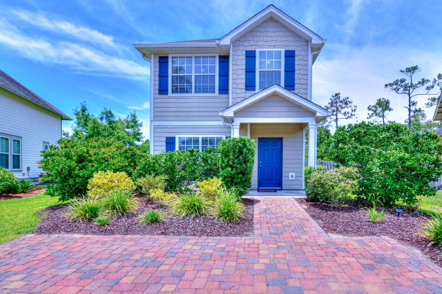 THE BEST location in Harrison's Walk, a cozy community of coastal craftsman homes, no other homes directly behind this property, only nice green space allowing for more privacy and peace. And the convenient location in central Panama City Beach can not be beat, this home on Madison puts you less than five miles to Pier Park, less than a mile to our sandy beaches and minutes from schools, grocery, hardware and drug stores.  ANYTHING you need is just a few moments away. This adorable Florida Cottage is in great shape as owner took meticulous care of the property,a fact that will not go unnoticed. The open floor plan facilitates a nice flow with the downstairs living room space opening into the spacious kitchen,which will not disappoint , as it boasts high-end cabinets, stainless steel appliances, a center island, granite countertops and plenty of storage and counter space. Enjoy an easy to maintain yard and a community pool for unwinding in this adorable neighborhood of Harrison's Walk. All major appliances convey and furniture is negotiable. This 3 bedroom 2 and half bath is turn-key ready! All measurements are approximate, please verify if important.