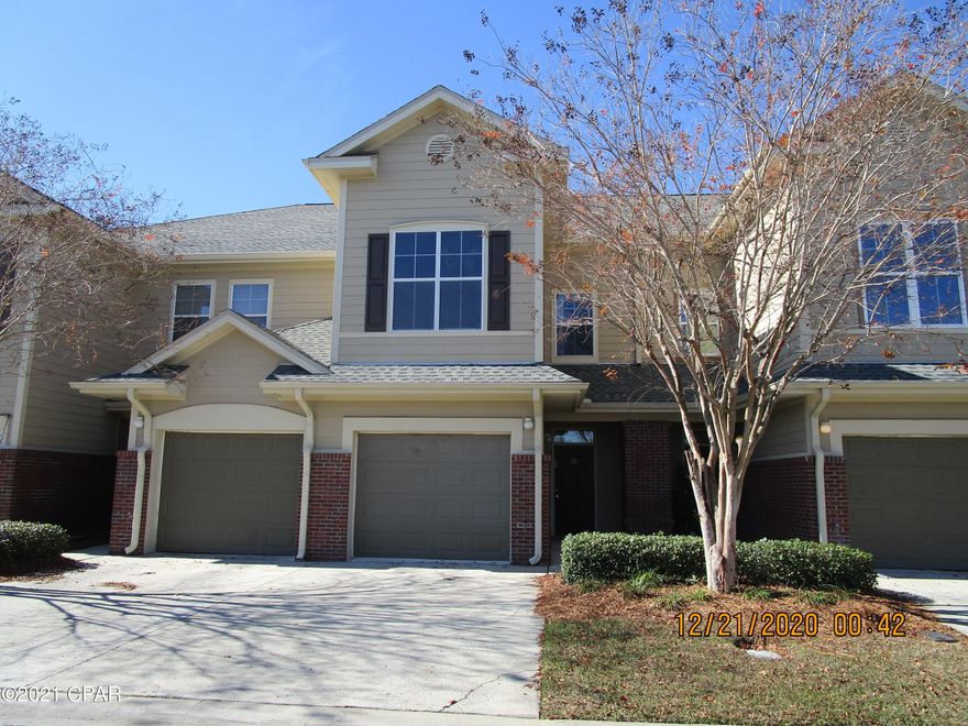 Spacious 3/2.5 Townhouse in a gated community, centrally located to shopping and dining. Lawn care included. Access to the pool. All property sizes and ages are approximate, please measure and/or verify if important. School assignments are subject to change, please check with Bay County for most accurate information. Deposit is the same as the rent. Pets allowed with owner approval and NON REFUNDABLE pet fee of $500 + $30 monthly pet rent applies per pet. Breed restrictions apply. HOA has a $35 background check