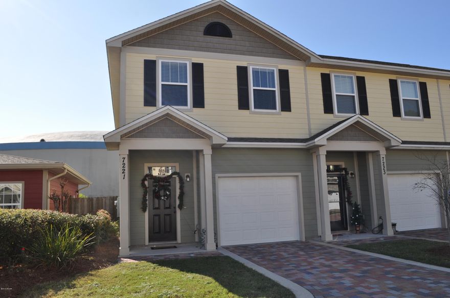 Lovely Quail Hollow townhome close to the Navy base, schools and beach!  Built in 2013, this 3BR/2.5BA unit is conveniently next to the fitness center and community pool.  Features include wood flooring, stainless steel kitchen appliances, pantry, and a one car garage.  All three bedrooms are on the second floor with the master suite boasting a tray ceiling and an en suite with double sinks and a walk-in closet.  Off the back is a patio area and the seller says you are allowed to build a deck that extends to the fence line.  This home is immaculate and move-in ready and Quail Hollow is a very quiet community with a guest/overflow parking area, a grassy area with child's play area and benches, and a dog walk area (YES, it's a pet-friendly neighborhood). All info is approx. and must be verified by Buyers if important.