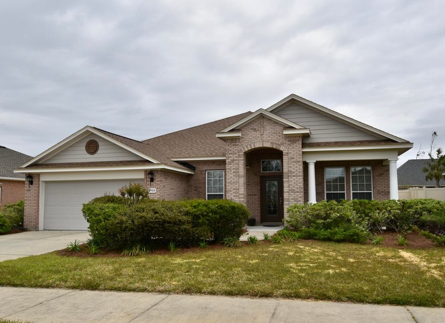 MAJOR PRICE REDUCTION!  This beautiful well-kept David Weekley home is located only minutes to restaurants, shopping, and some of the best schools in Bay County. This 3 BR/2 BA home at over 2400 sq ft is ready for your family. As you enter the home you will notice the extended open foyer featuring 10 foot ceilings and crown molding leading you into the spacious great room. The kitchen is a cook's delight; it features an abundance of upgraded cabinets, Cambria countertops and overlooks the great room and dining area. It's sure to be your favorite spot for family gatherings. This home has large rooms with inviting site lines throughout.  The office casts an executive feel with wall frame molding and chair rails. The formal dining room has beautiful wood floors, chair rails, and plenty of natural light.  Aside of the formal dining room, this home boasts a large kitchen and informal dining area. Finally, this home has an open bonus room with endless opportunities as a craft room, play area, home gym, den, etc. The split floor plan provides privacy between owner's suite and additional bedrooms. Efficiency and flexibility is the key with this home; it has natural gas feeds to the water heater, dryer, and stove.  Existing stove is electric, but gas line is capped here, as well as, at the dryer.  The water heater is currently a natural gas type. Keep your water bill in check -- Sprinkler System feeds off reclaimed water! Lastly, relax in the privacy of your large backyard/covered porch surrounded by a 6' vinyl fence for your families safety and security.   This home has it all with an open floor plan, generous entertainment space (inside and out) and it's located in one of Lynn Haven's premier neighborhoods. This home has been kept in immaculate condition; it's a MUST SEE! 

Call for your private tour today ... it won't disappoint! All measurements are approx; buyer to verify if important.