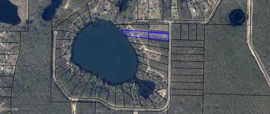 BREAM POND 2.38 ACRES WATERFRONT. LISTING IS FOR LOTS 3 AND 4 COMBINED. This is a Dream Property in a secluded and serene subdivision with natural surroundings and the beautiful spring fed Bream Pond in Northern Bay County. All 1+ acre lots, Paved Roads, Underground Electric and many large trees on each lot. This property is about 1/2 mile East of Hwy 77 and 1/2 mile South of Hwy 20 making it a very convenient location. Bream Pond is a Beautiful approximately 30 Acre Lake that is known for its fishing. It has clean clear water and a white sand lake bottom making it a desirable Lake for swimming, kayaking and other water activities.