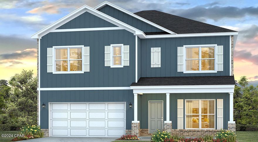 Discover coastal living at its finest in the Carol floorplan, nestled within the serene community of WindMark Beach. The model home located at 107 Needle Rush Drive is released for sale. This home is being sold As-Is and includes all appliances currently in the home with the remaining warranty time. It is being sold unfurnished; however, all window treatment hardware will remain. As you step through the entryway, you're greeted by a formal sitting room—a versatile space that can easily transform into an office or a separate dining area. The heart of the home lies in the large living room, seamlessly connected to the open kitchen boasting white cabinets and granite countertops. The stainless-steel stove, dishwasher and microwave complete the look! The kitchen boasts an expansive center island, perfect for casual meals or entertaining. complete with a full bath. Ideal for accommodating visitors or creating a cozy retreat. Ascend the stairs to the second level, where you'll find additional 4 bedrooms. The primary bedroom features a spacious bath with a separate shower, a large soak tub, and a walk-in closet. EVP flooring throughout makes this home not only beautiful but durable and easy to care for. The 9-foot ceilings throughout make the homes feel spacious and grand! The exterior has long-lasting cement hardy board siding, perfect for the Florida summer heat. The two-car garage is perfect for your vehicles, golf carts and beach toys! WindMark Beach's natural beauty surrounds you. Enjoy warm evenings on the porch, savoring the coastal breeze and the sound of the waves. Beach access is just a short stroll away, sink your toes into the soft white sands of the Emerald Coast. Take a refreshing dip in one of the two community pools or lounge poolside with a good book. Explore the walkable and charming downtown area of Port St. Joe, where local shops, cafes, and boutiques await. Don't miss the opportunity to call WindMark Beach home!