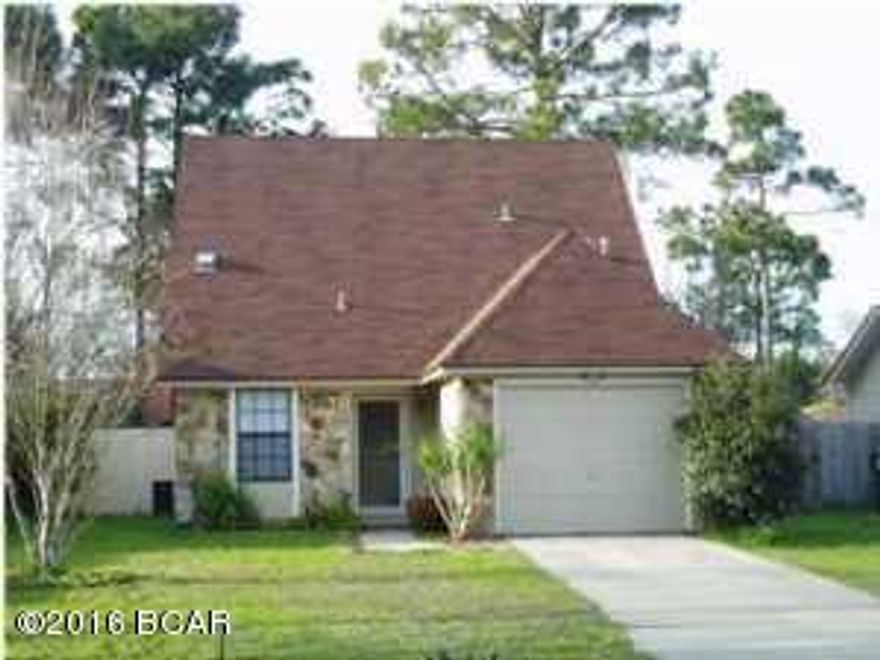 NICE HOME LOCATED IN CALLAWAY FOREST SUBDIVISION CLOSE TO TYNDALL. MASTER BEDROOM AND BATH DOWNSTAIRS WITH 2 BEDROOMS PLUS A LOFT UPSTAIRS. ALSO HAS SEPARATE DINING AREA, ENCLOSED PATIO, FENCED YARD, AND ONE CAR GARAGE.