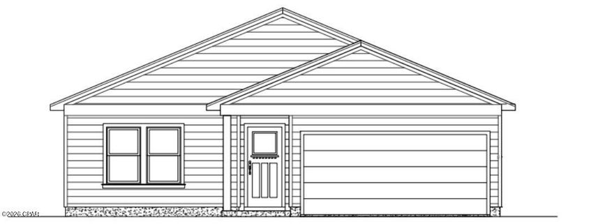 CURRENTLY UNDER CONSTRUCTION!
This beautiful new construction 3-bedroom, 2-bath home is conveniently located in Panama City and features NO HOA. Designed with comfort and style in mind, the home offers 9-foot ceilings and luxury vinyl plank flooring throughout an open-concept, split-bedroom floor plan.

The kitchen boasts granite countertops, stainless steel appliances, and a pantry, all overlooking the spacious living areaâ€''perfect for entertaining. Just off the living room, the primary suite features an en-suite bath with a double vanity, linen closet, walk-in closet, and walk-in shower.

A mudroom with garage access is conveniently located off the kitchen. The two guest bedrooms and a full guest bathroom with a tub/shower combo are also situated off the kitchen area, offering privacy and functionality.

Step outside to enjoy the covered patio off the living room, an ideal spot to relax and unwind after a long day.
Call today to schedule your showing!
All measurements are approximate; buyer to verify if important.
