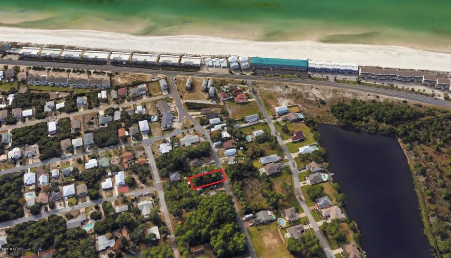 Building lot on the popular west end of Panama City Beach. SEWER is available at these lots, Located South of Hwy 98 and only a couple blocks to the Gulf. Flood Zone X. Great location for your new beach home. Close to shopping, restaurants, boat ramp at Lake Powell, 30-A,and Pier Park.