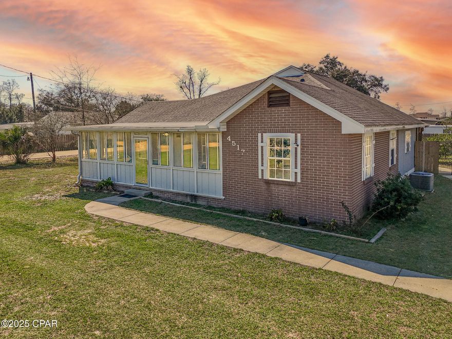 UNDER CONTRACT- TAKING BACKUPS
Charming brick home in Panama City on almost an acre corner lot will make the perfect place for your family! This 4 bed, 2 bath home has a sunroom with windows to relax and read the perfect book in, original hardwood floors, private master, the perfect retreat for your teenager upstairs, and a separate den just to mention a few. You can relax on your massive back deck or take a dip in your huge above ground pool making the perfect family day! 
 This home includes a new Carrier Air conditioner, storage shed with carport , fenced in back yard, citrus tree, Camelia trees and many other amenities. Call to see today.