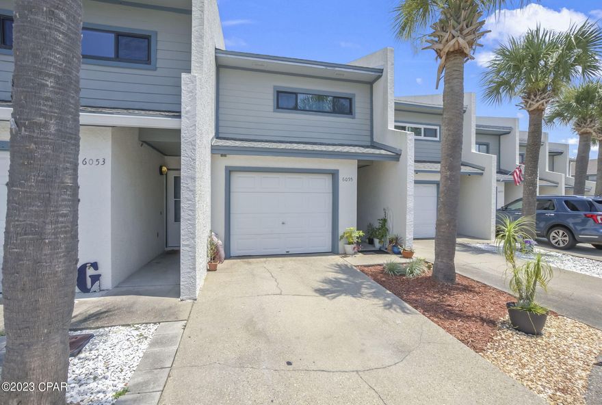 LOCATION, LOCATION, LOCATION!!! This Sun Bay townhome has views of the bay right from the master bedroom balcony! This home features 3 bedrooms, 2.5 baths, an attached garage and an open living area.  Spend you days floating in the community pool or take your kayak down to the community's beach access! This property is located just 5 minutes from Tyndall AFB & the Callaway Boat Launch. In 2017 the Hot Water Heater was replaced and re-plumbed.  Post hurricane repairs in 2018-19 include a new HVAC and A/C system, new roof, some sheetrock replaced including all of the ceilings and  the front and back walls, new window in front bedroom, cabinets in upstairs bath, along with having the entire unit painted! In 2023 blown in insulation was added to the attic! This home is located in Flood Zone X so no flood insurance is necessary!  This property also features an additional deeded parking space as well!  Reach out to schedule a private showing today!
