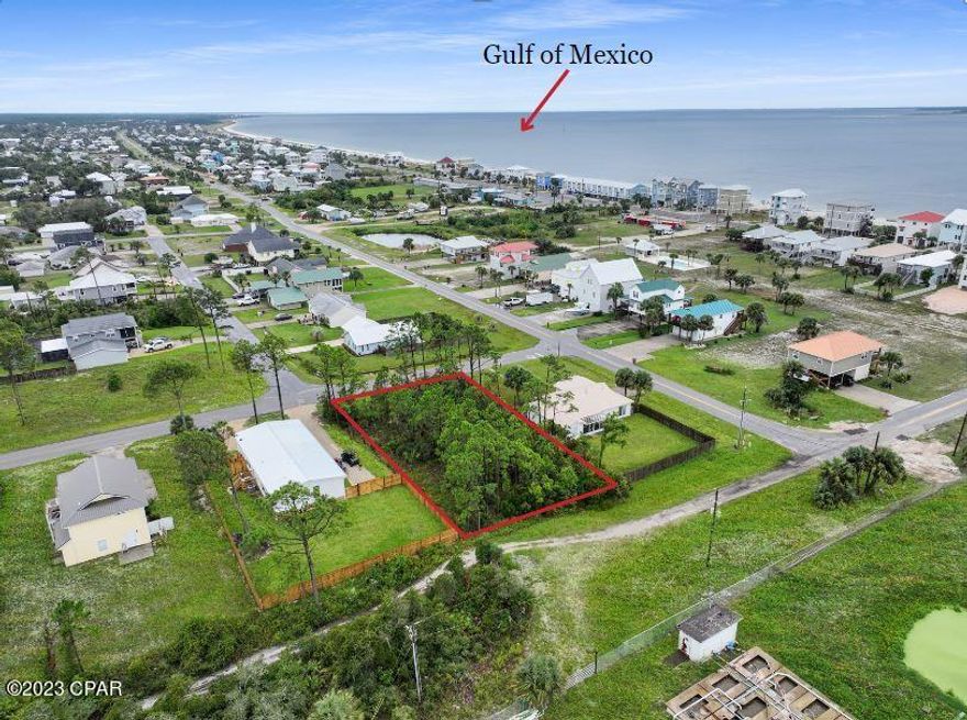 MUST SEE READY TO BUILD VACANT LOT WITH POTENTIAL GULF VIEWS ST JOE BEACH! Create your dream beach experience centrally located between historic Port St Joe and Mexico Beach. At just over a 1/4 acre, this lot would accommodate most design plans with room for boat parking or RV storage. Golf cart transportation is all you need for shopping and local restaurants. Surf the waves & fish along the shoreline or explore our pet friendly beaches for seashells. No flood Insurance is required, and No HOA, restrictions or minimum building requirements apply. This is your chance to live the beach life! Call for a showing tour of the area today!