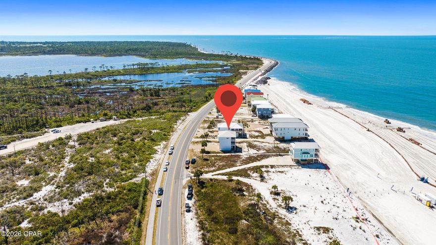 SALTWATER SERENITY LIVING!  Experience the magic of the Forgotten Coast from this exceptional beachfront retreat at 3625 Cape San Blas Rd, where sugar-white sand, emerald waters & unforgettable sunrises & sunsets become part of everyday life. Thoughtfully designed for coastal living, this stunning residence offers the perfect blend of elegance, comfort & investment potential. Expansive windows invite natural light to pour into the open living spaces while framing spectacular Gulf views from multiple levels. Spacious interiors are designed for gathering, featuring a beautifully appointed kitchen, generous living & dining areas, well-sized bedrooms & private outdoor spaces ideal for relaxing after a day on the beach via your deeded beach access. Whether you're searching for a full-time coastal escape, second home or income-producing vacation rental, this property delivers the lifestyle buyers dream about. Set along one of Florida's most treasured stretches of shoreline, this home places you moments from all the adventure Cape San Blas is known for--boating, fishing, kayaking, scalloping, miles of paved biking trails & exploring the natural beauty of nearby state park, consistently celebrated for its pristine beaches.  Spend your days shelling quiet beaches, paddleboarding on St. Joseph Bay, or cruising the Cape to local favorites. When you're ready for dining, shopping & entertainment, historic downtown Port St. Joe is just a short drive away with charming boutiques, marinas & waterfront restaurants. From sunrise coffee overlooking the Gulf to evenings filled with sea breezes & starry skies, every detail invites you to slow down & savor the coastal lifestyle. Rarely does a property combine location, views & timeless beach appeal so effortlessly. This is more than a home--it's a front row seat to everything that makes Cape San Blas so special. Call for your private tour & LIVE THE BEACH LIFE!