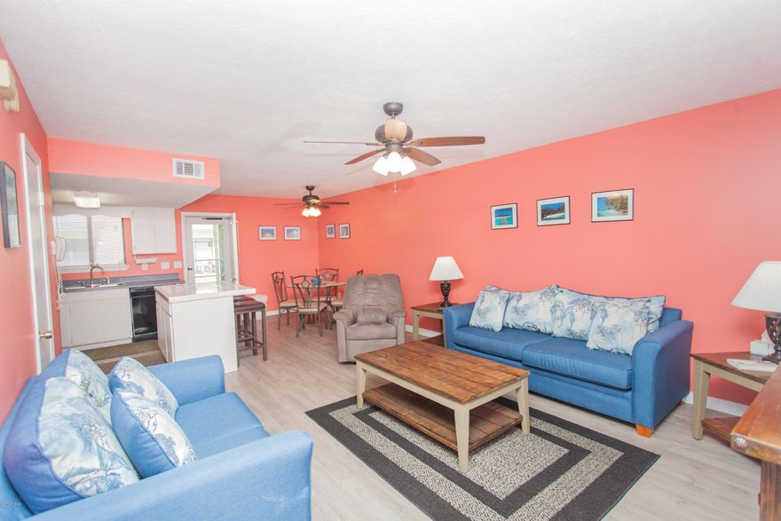 Come see this Gulf Highlands 2 bedroom townhouse.  The townhouse is very well kept and is ready for you to move in or start renting immediately.  There are two bedrooms upstairs with a full bath. The master has it's own private balcony.  This townhouse is a quick 30 second walk away from one of the 10 pools(several heated) in Gulf Highlands.  Community also offers 5 tennis courts, fitness center, conference ctr, several shuffle board areas, an 18 hole putt putt course, clubhouse, and pool on the beach.